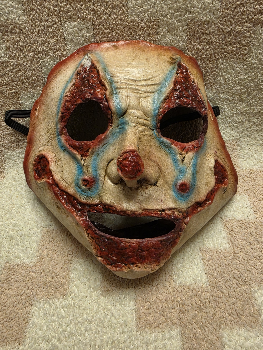 Halloween Distressed Clown Wall Mask Never Worn